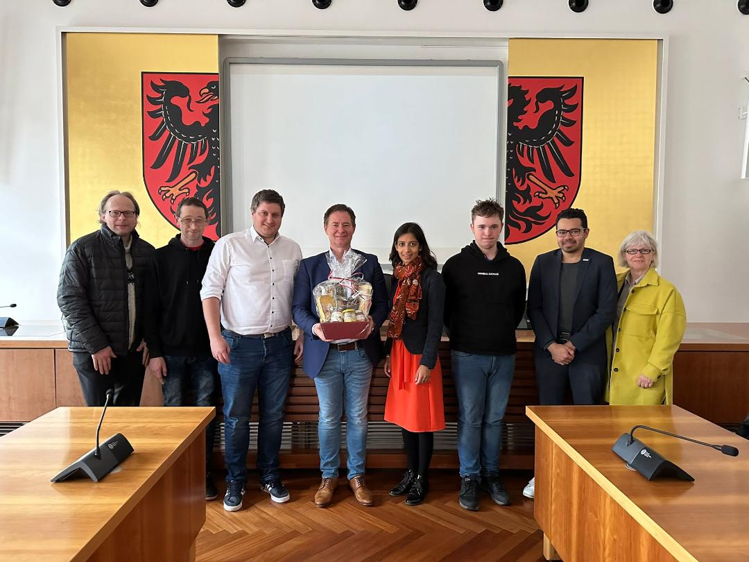 Foto Besuch Rathaus Neumarkt